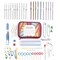 Incraftables Crochet Hook Set with Case 100pcs. Best Crochet Hook Kit for Beginners &#x26; Professionals. Ergonomic Crochet Tools with Needles, Scissors, Ruler, Head Pins &#x26; Accessories for Kids &#x26; Adults